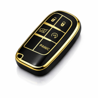Etui TPU na kluczyk Chrysler / Dodge / Jeep – czarne | model 254