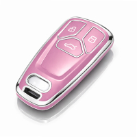 Etui TPU na kluczyk Audi – różowe | model 384