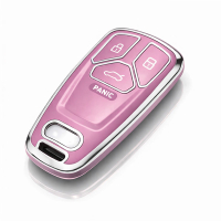 Etui TPU na kluczyk Audi – różowe | model 385