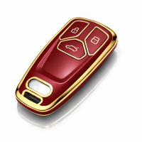 Etui TPU na kluczyk Audi – czerwone | model 424