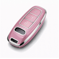 Etui TPU na kluczyk Audi – różowe | model 446