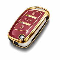 Etui TPU na kluczyk Citroen / Peugeot – czerwone | model 461