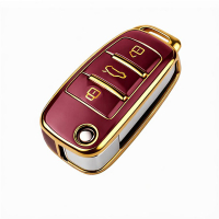 Etui TPU na kluczyk Audi – czerwone | model 485