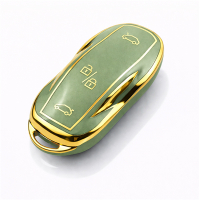 Etui TPU na kluczyk Tesla – zielone | model 487