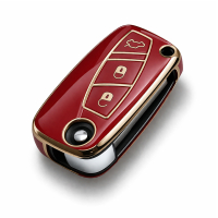 Etui TPU na kluczyk Fiat – czerwone | model 506