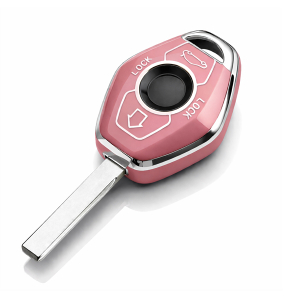 Etui TPU na kluczyk BMW – różowe | model 497