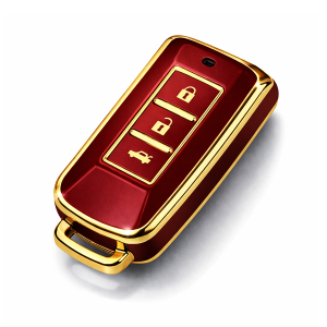 Etui TPU na kluczyk Mitsubishi – czerwone | model 549