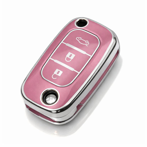 Etui TPU na kluczyk Renault - różowe | model 569