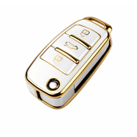 Etui na kluczyk Audi białe z TPU - model 068